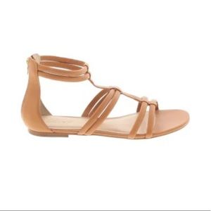 BRAND NEW J. Crew Leather Zip-Back Sandals